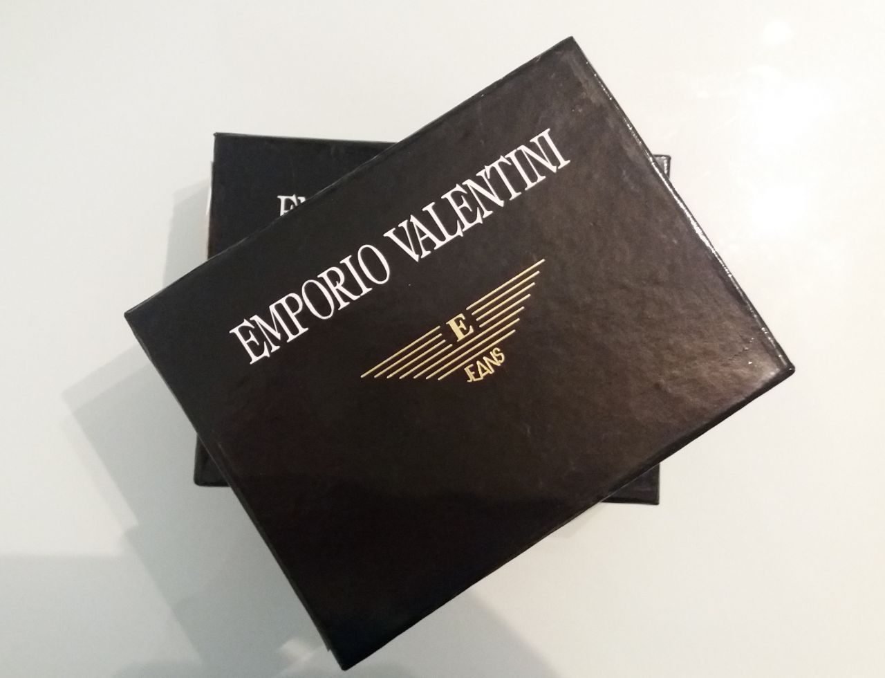 Fekete Emporio Valentini férfi bőr pénztárca 