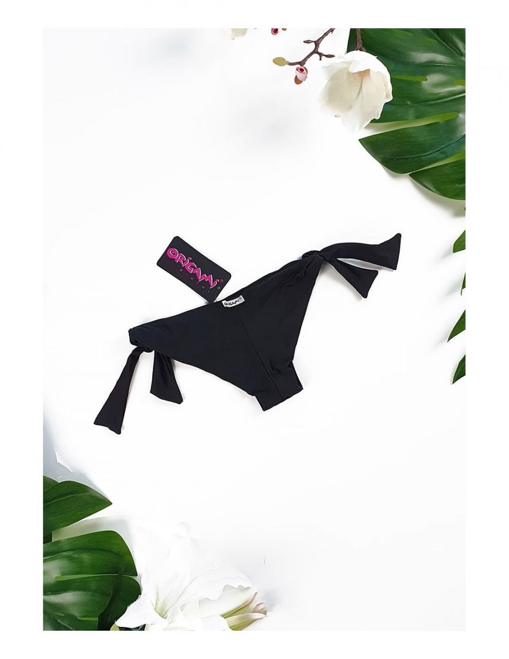 Origami Bikini fekete brazil alsó